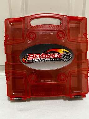 Beyblade Metal Masters Beylocker Carrying Case Red and Gray Storage